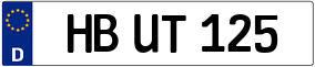Trailer License Plate
